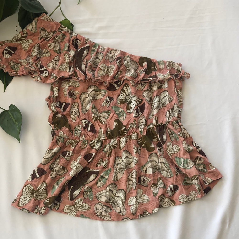 H&M one shoulder butterfly 🦋 tank top, size M